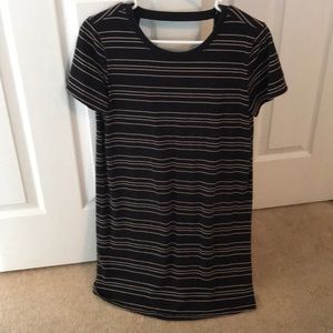 Striped tshirt minidress